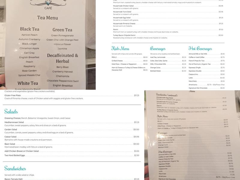 Sugar Magnolia Cafe Menu