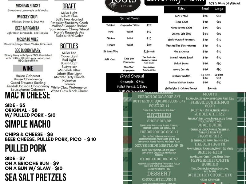 Roots Menu