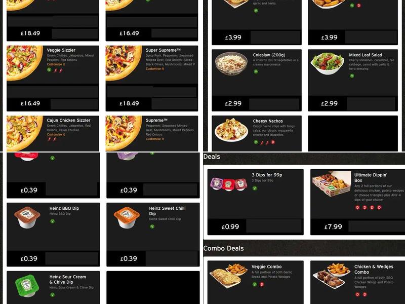 Pizza Hut Delivery Menu