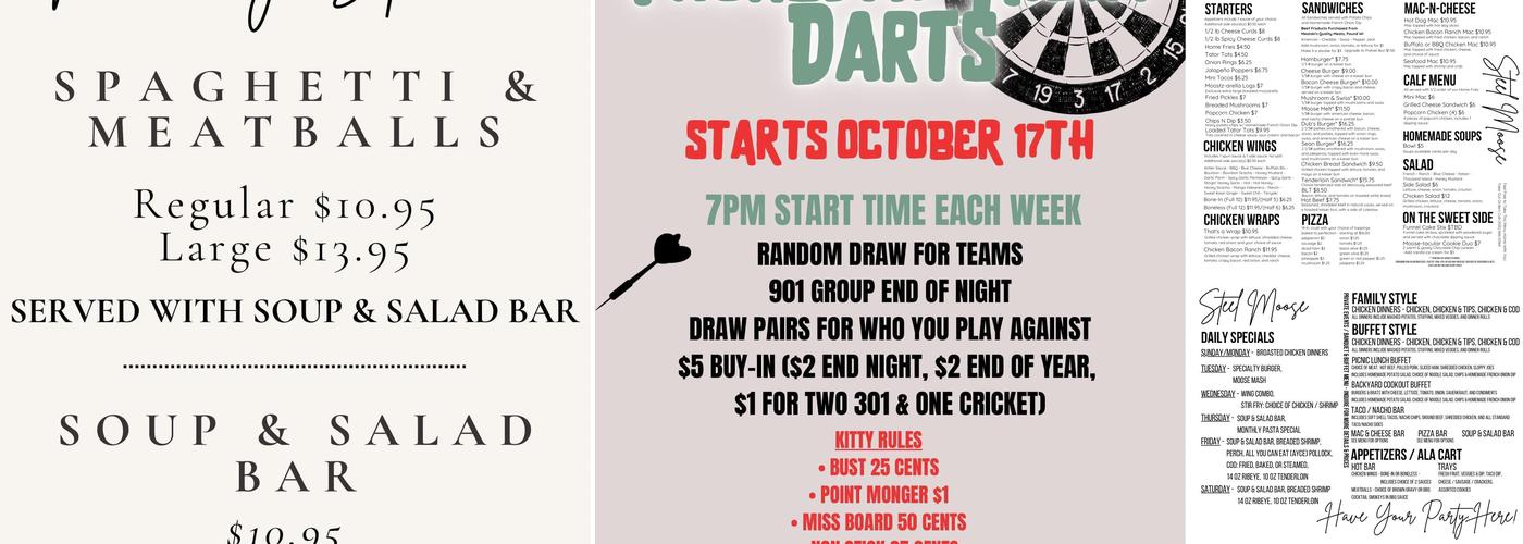 Steel Moose Bar & Grill Menu