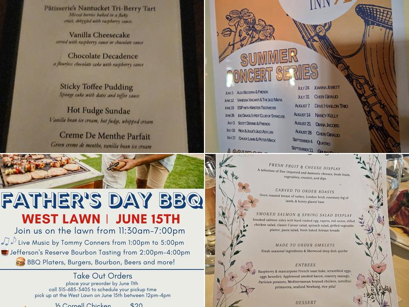 The Sherwood Inn Menu