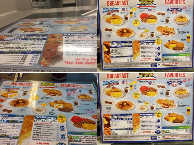 Waffle House Menu