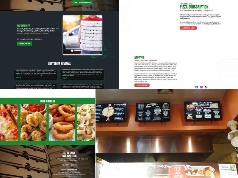 Gencarelli's Pizza Factory Menu