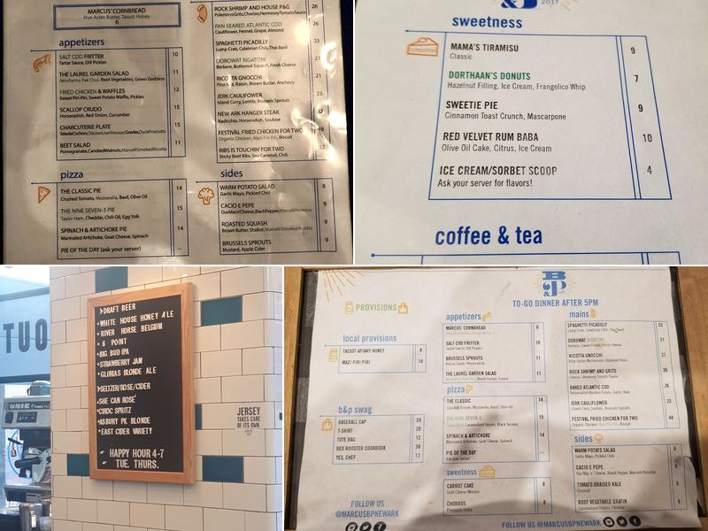 Marcus B&P Menu