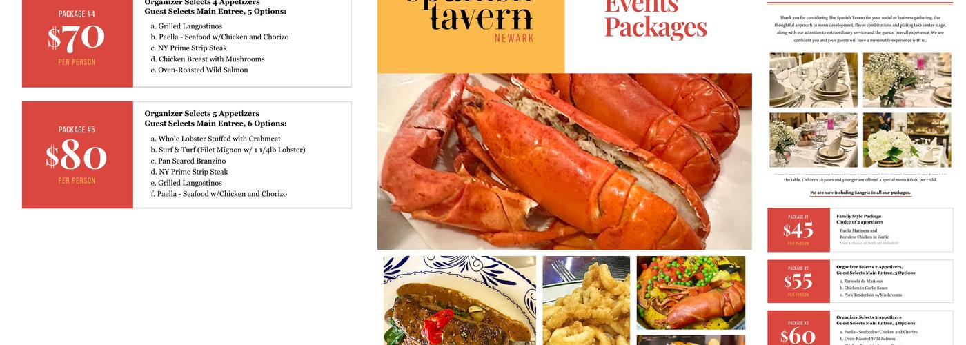 Spanish Tavern Menu
