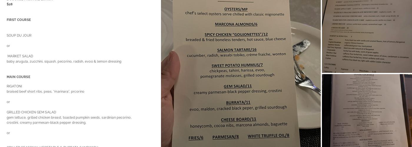 Restaurant Lorena's Menu