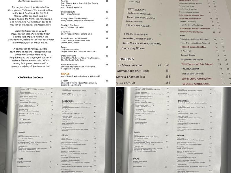 Ironbound Menu