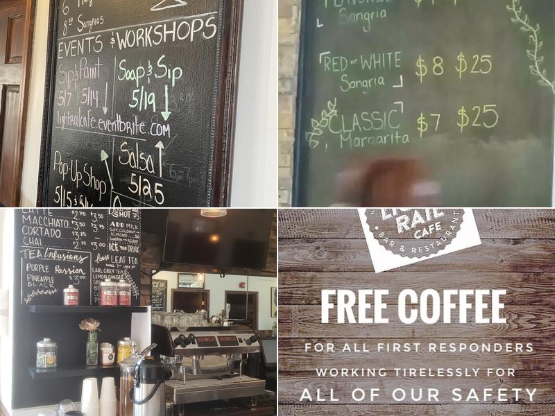 Light Rail Cafe Menu