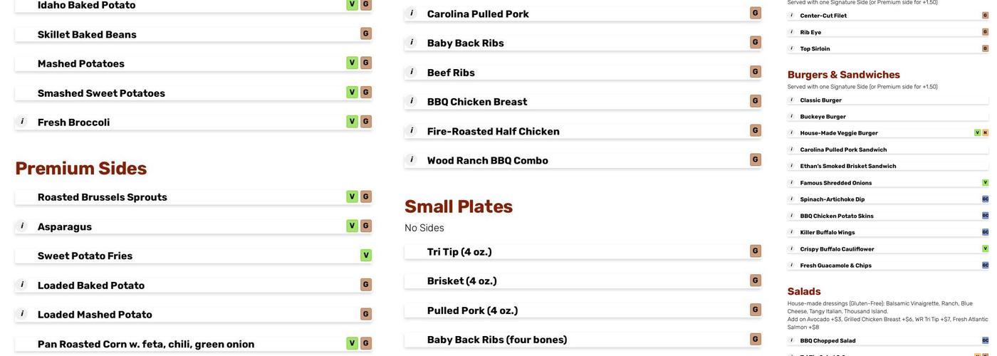 Wood Ranch Menu