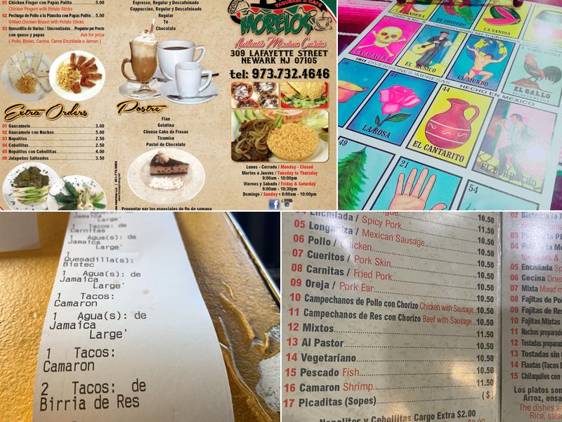 Taqueria Morelos Menu