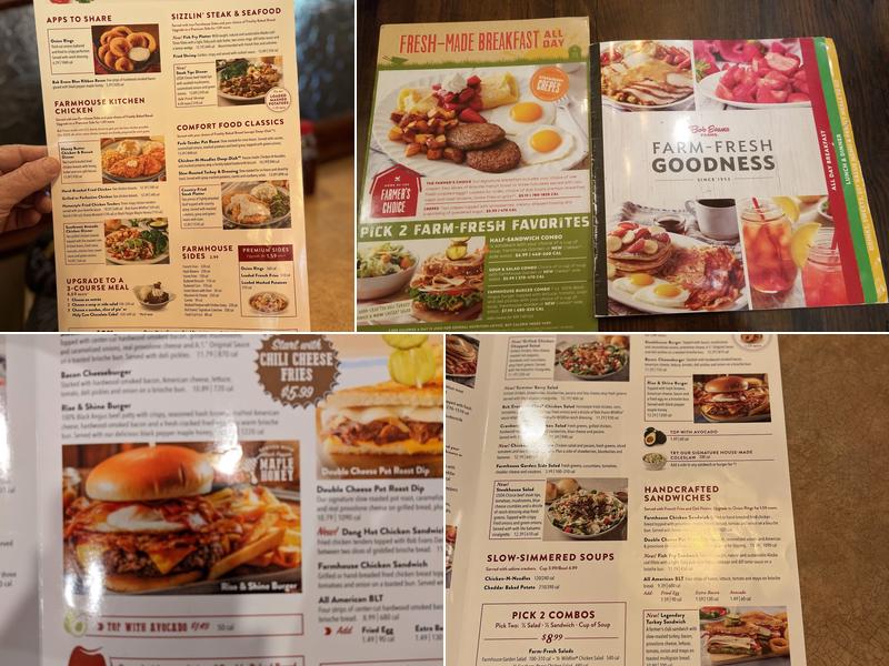 Bob Evans Menu