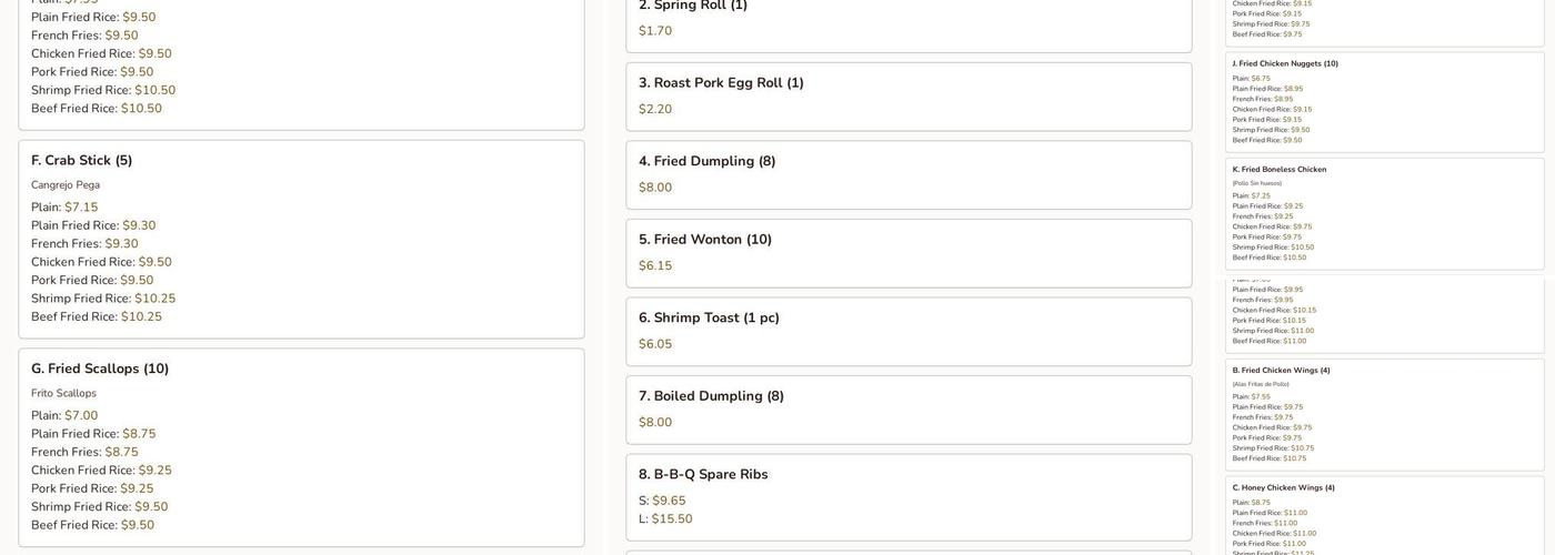 Cheung Hing Kitchen Menu
