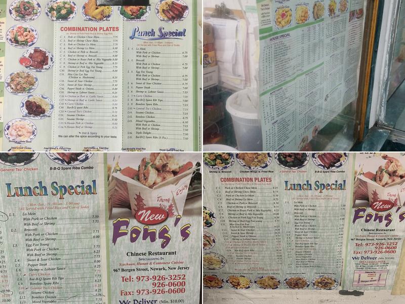 Fong's Menu