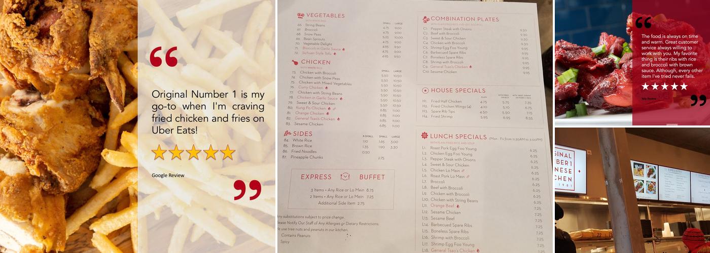 Original Number 1 Chinese Kitchen Menu