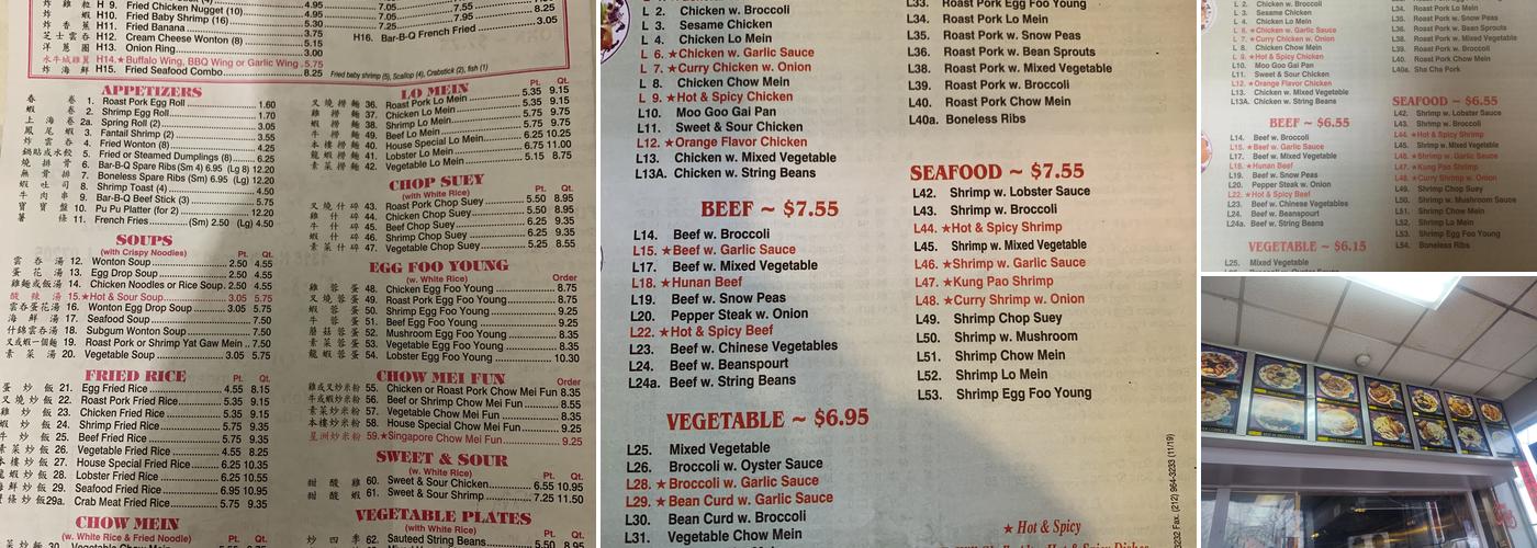 Hillside Kitchen Menu