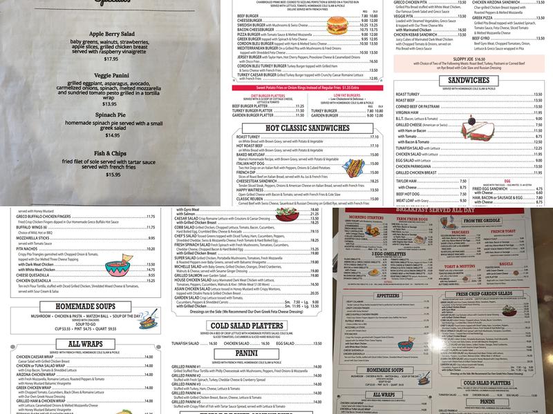 Livingston Diner Menu