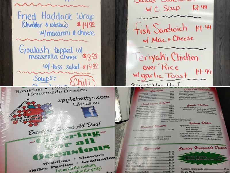 Apple Betty Menu