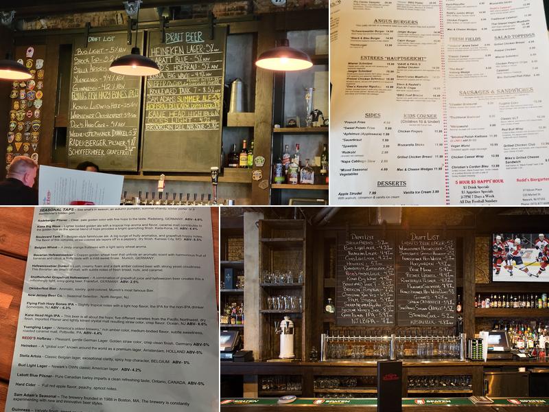 Redd's Biergarten Menu