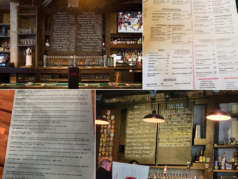 Redd's Biergarten Menu
