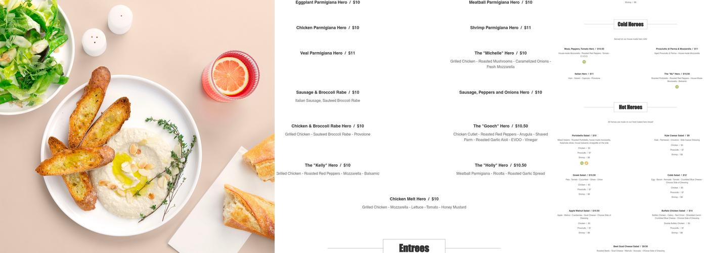 Rustique Pizza Menu
