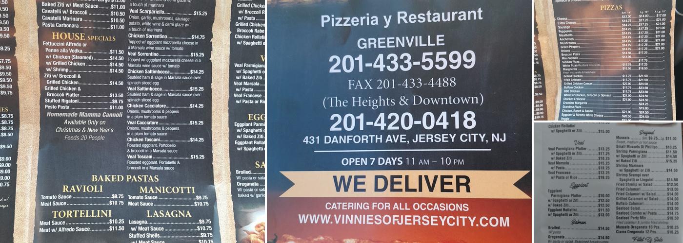 Vinnie's Pizza III Menu