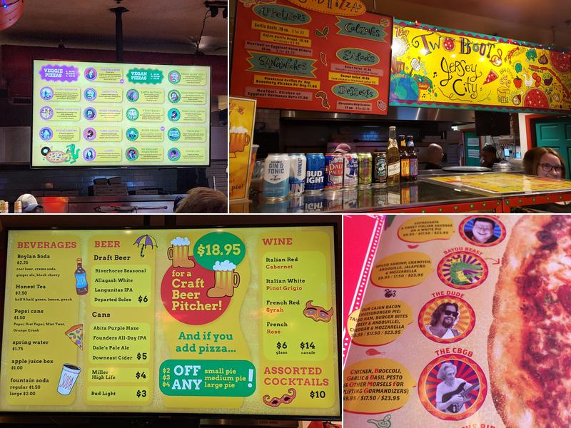 Two Boots Pizza Menu