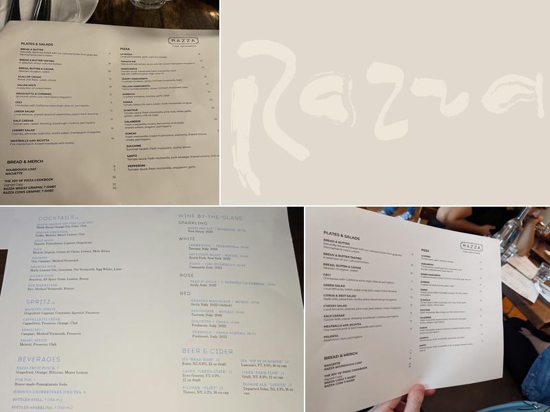 Razza Menu