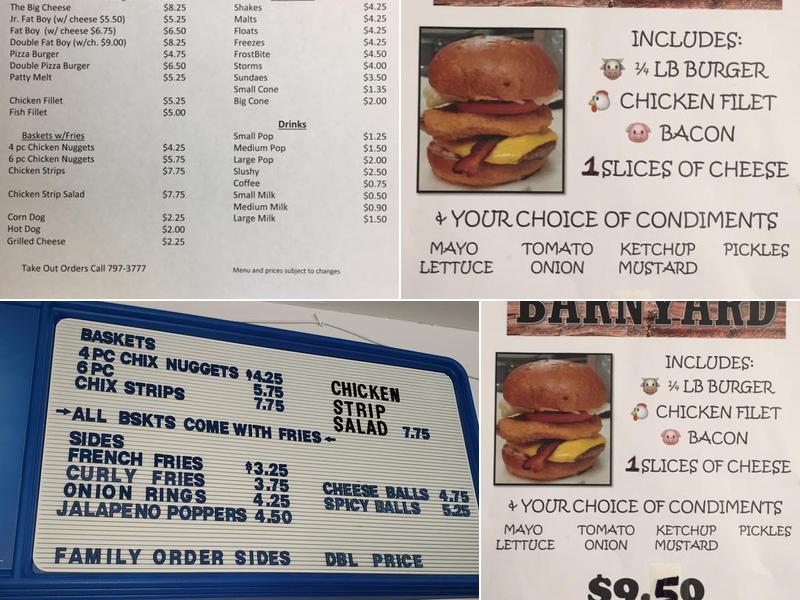 Grumpy's Menu