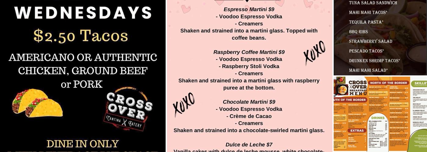 Crossover Cantina & Eatery Menu