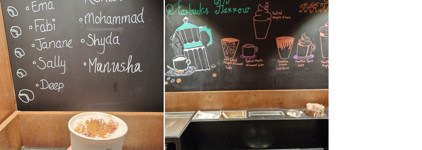 Starbucks Coffee Menu