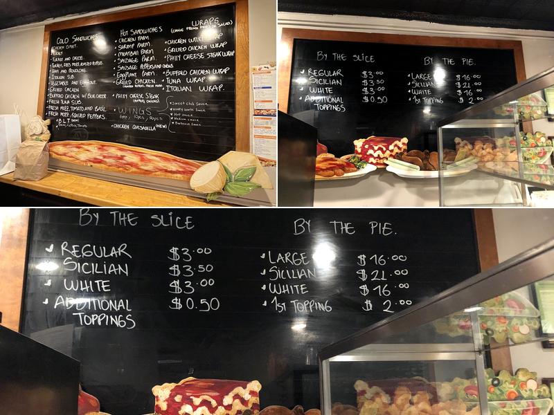 Uptown Pizzeria Menu