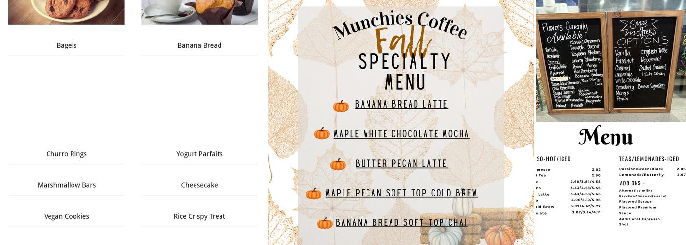 Munchies Coffee Menu