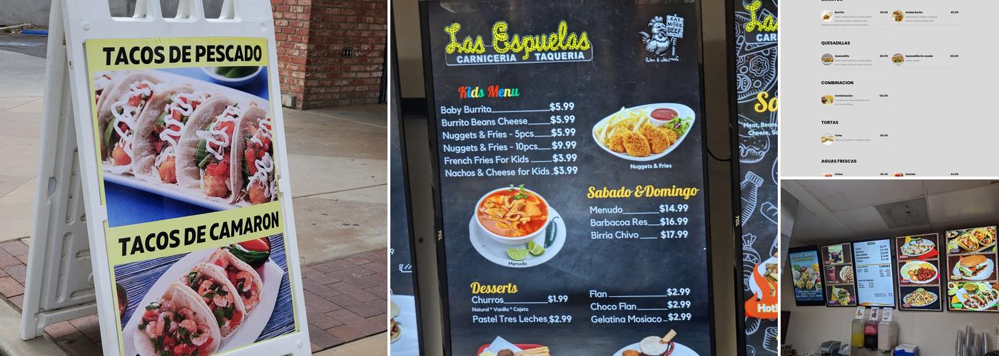 Las Espuelas Menu