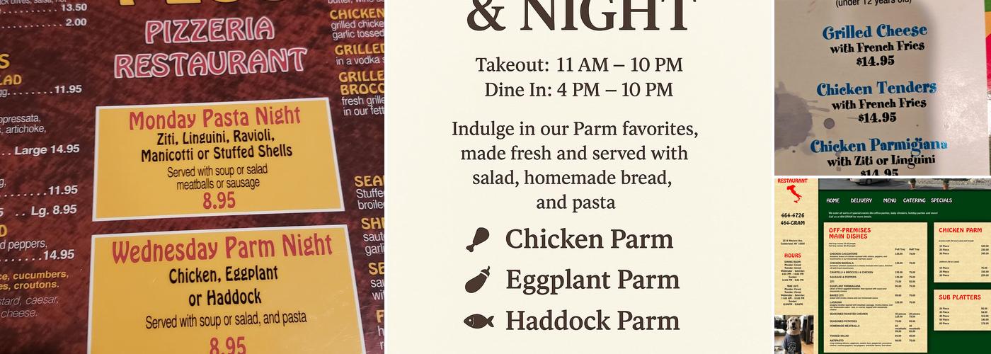 Pizza Gram Plus Menu