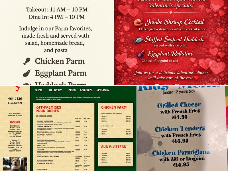 Pizza Gram Plus Menu