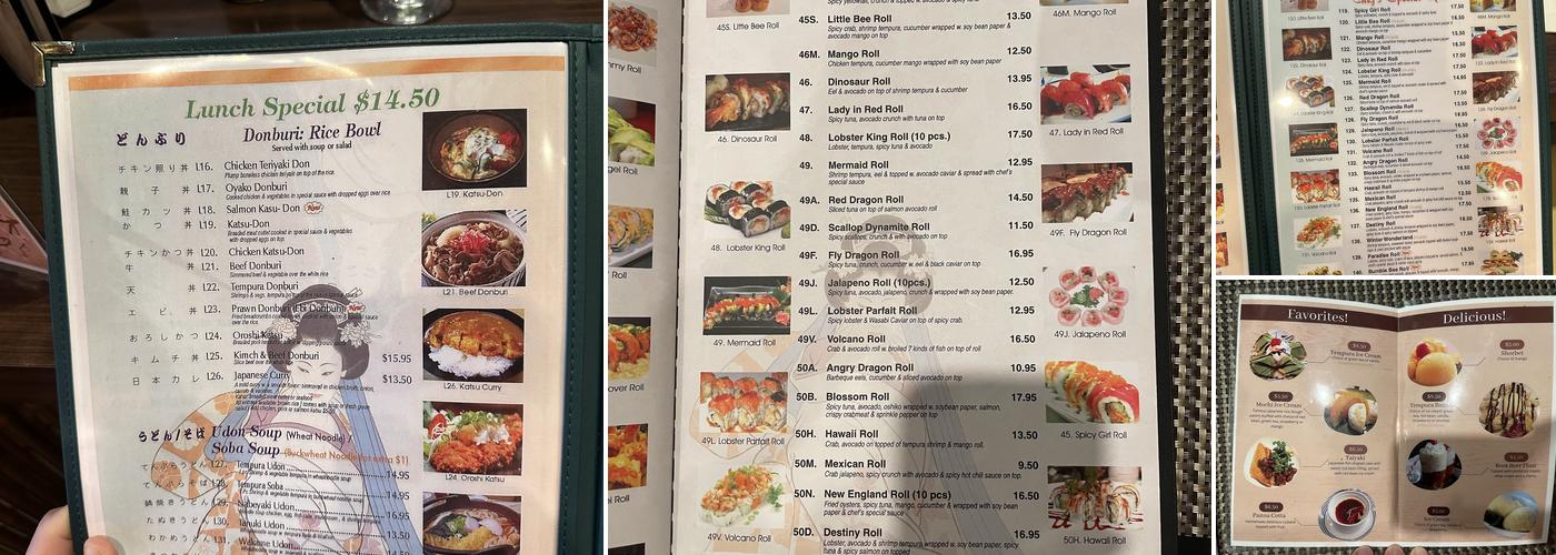 Sushi Tei Menu