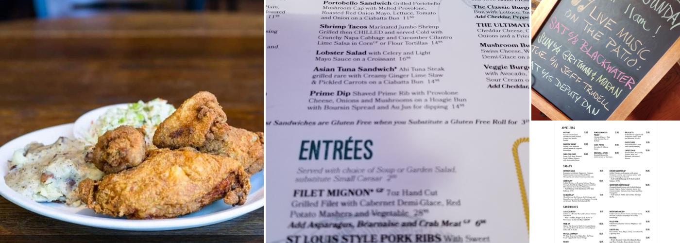 The Waterfront on Brown's Lake Menu