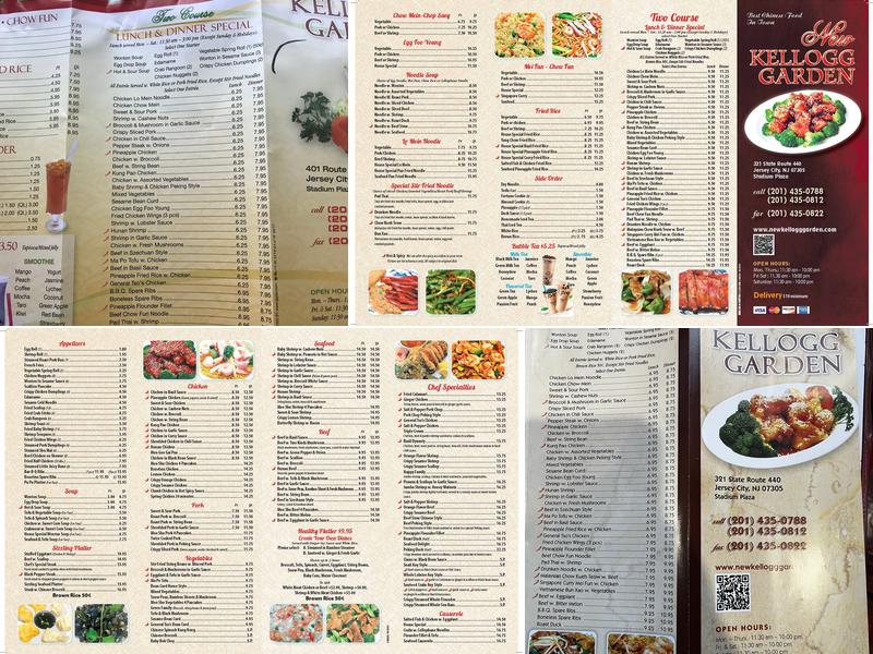 New Kellogg Garden Menu