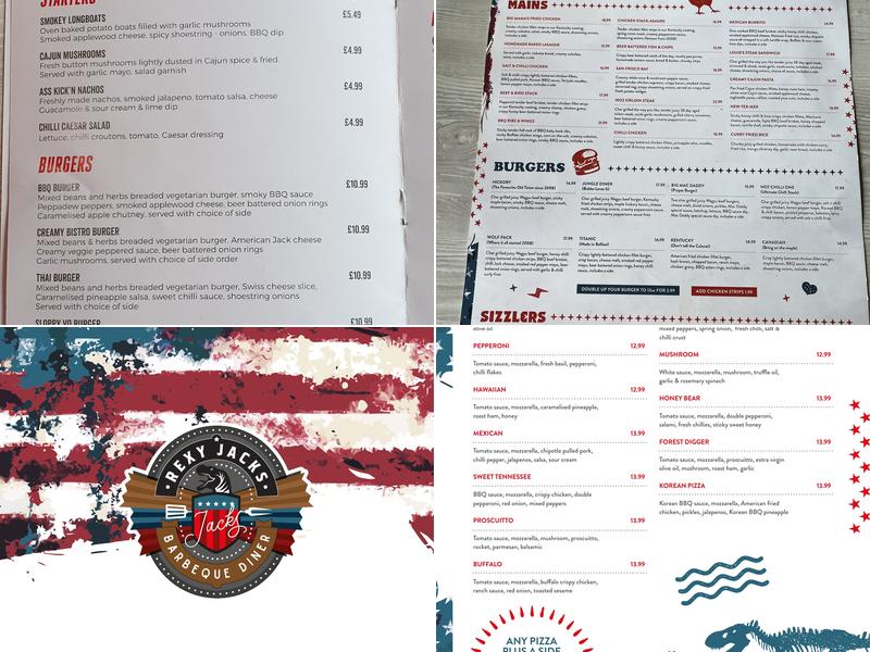 Rexy Jack's BBQ Diner Menu