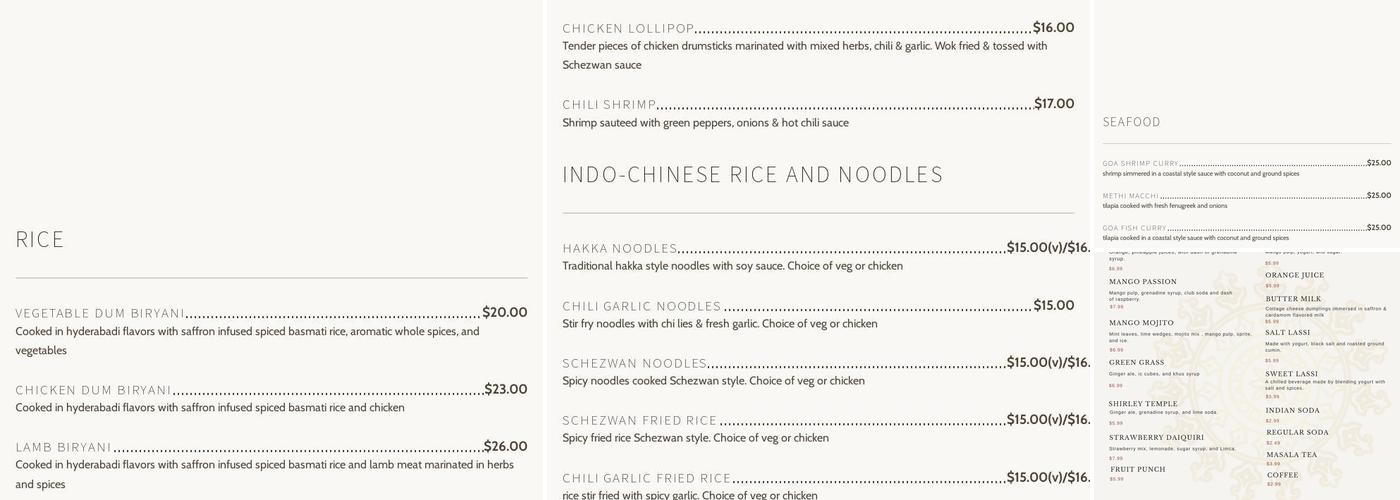 Mantra Menu