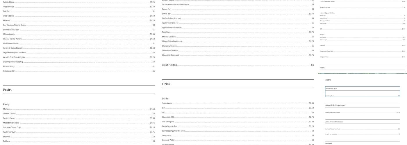 Nolita's Cafe and Gallery Menu