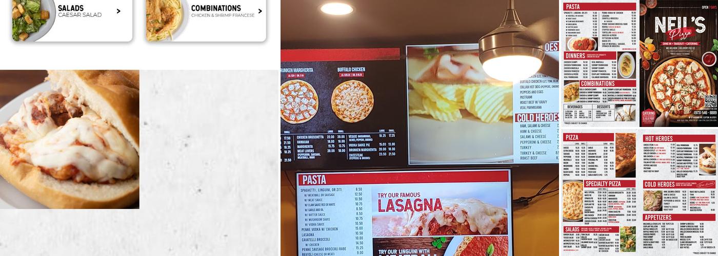 Neil's Pizzeria CLIFTON Menu