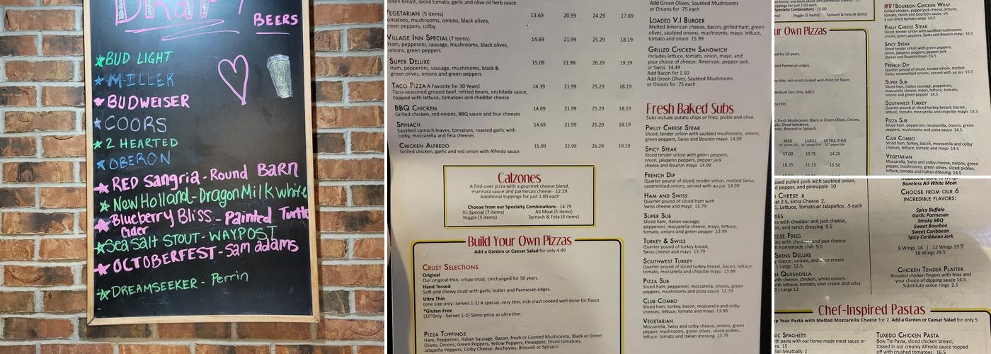 Village Inn Pizza & Sports Grille Menu
