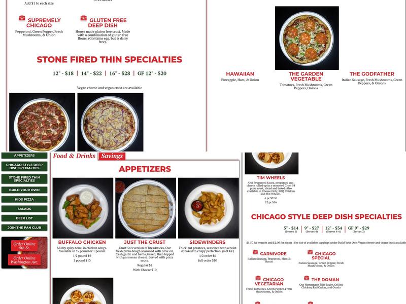 Crust 54 Menu