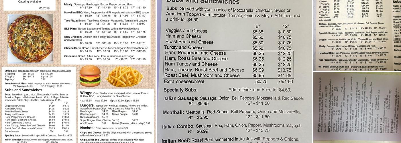 Pizza Plus Menu