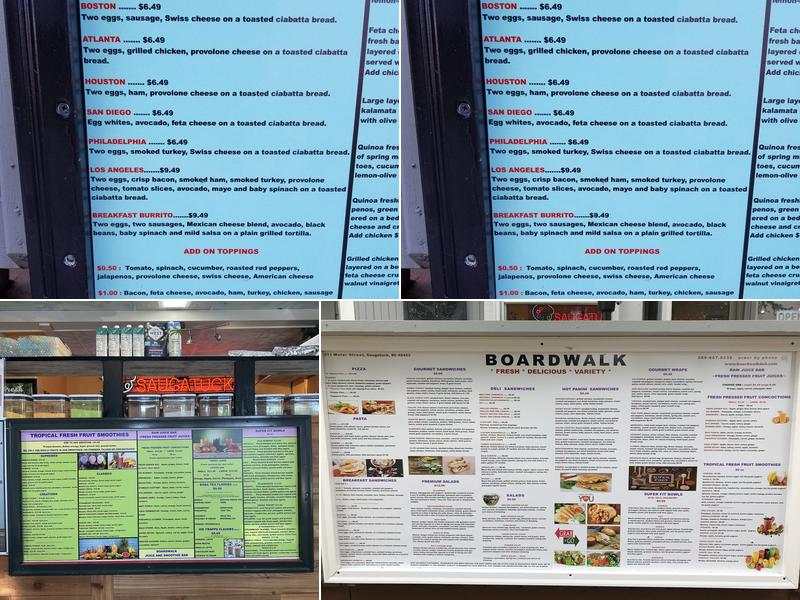 Boardwalk Deli & Ice Cream Menu