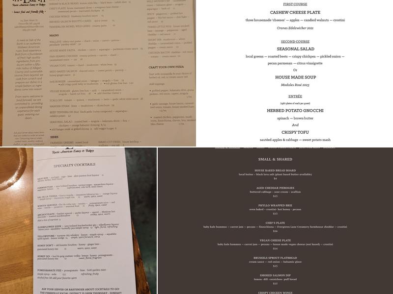 Salt of the Earth Menu