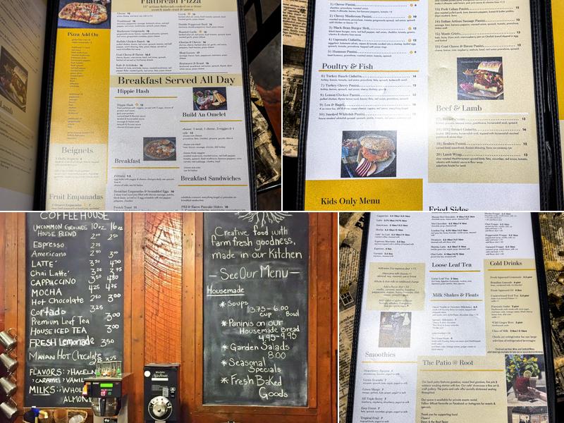 Root Cafe - Fennville Menu