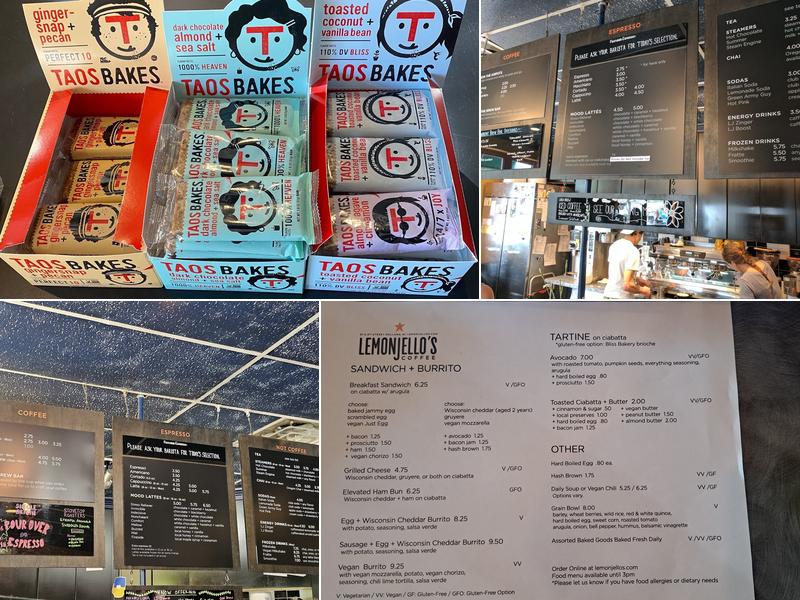 Lemonjello's Coffee Menu