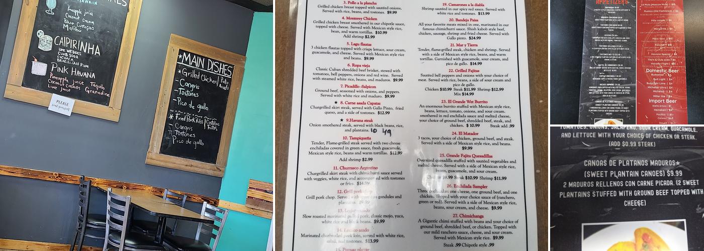 Havana Grill Menu